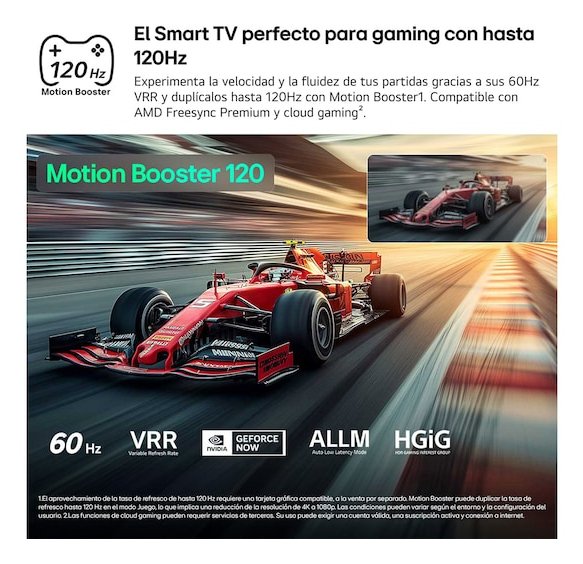 Tv Lg 43qned81b6c.Aeu 43" Qned Evo Miniled Patas Laterales Wifi Hdmi X3