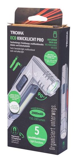 Troika Taschenlampe Eco Knicklicht Pro Titanfarben