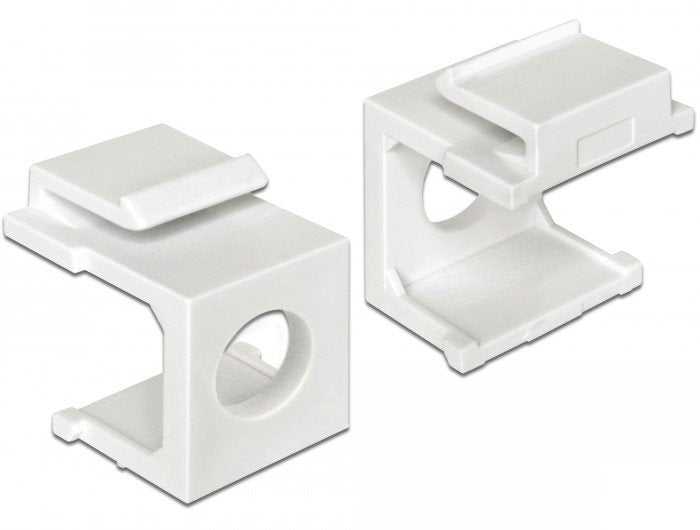 Keystone Abdeckung Weiss Mit 8 Mm Durchführung 4 Stück