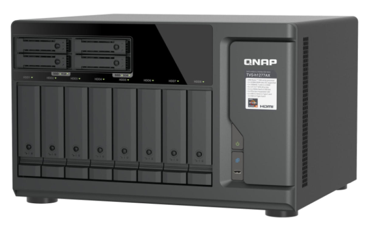Qnap Tvs-H1277ax Nas Server 12bay 2u Iscsi Sata3 Ram 16gb Gigabit Lan