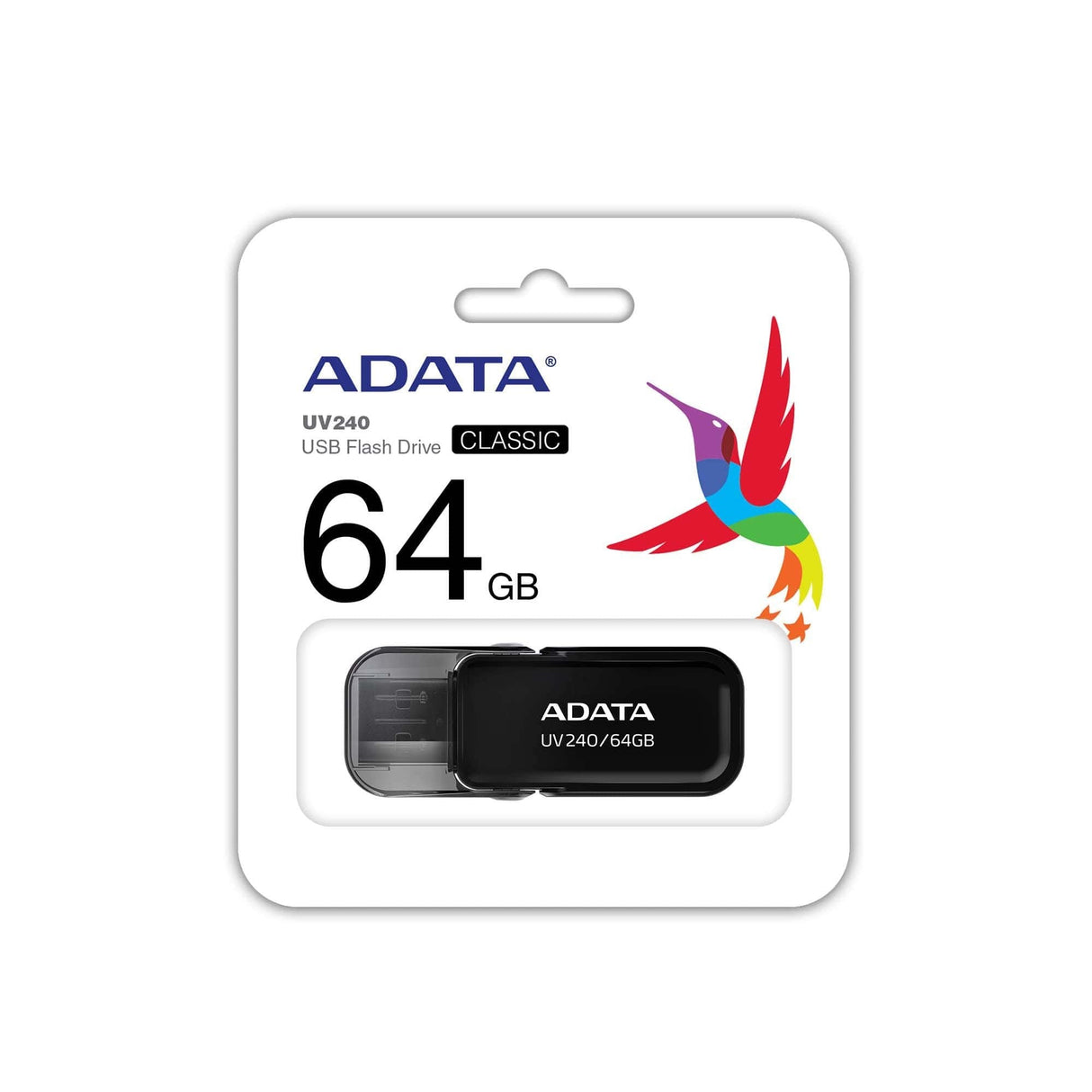 Pendrive Adata Uv240 64gb Usb 2.0 Negro