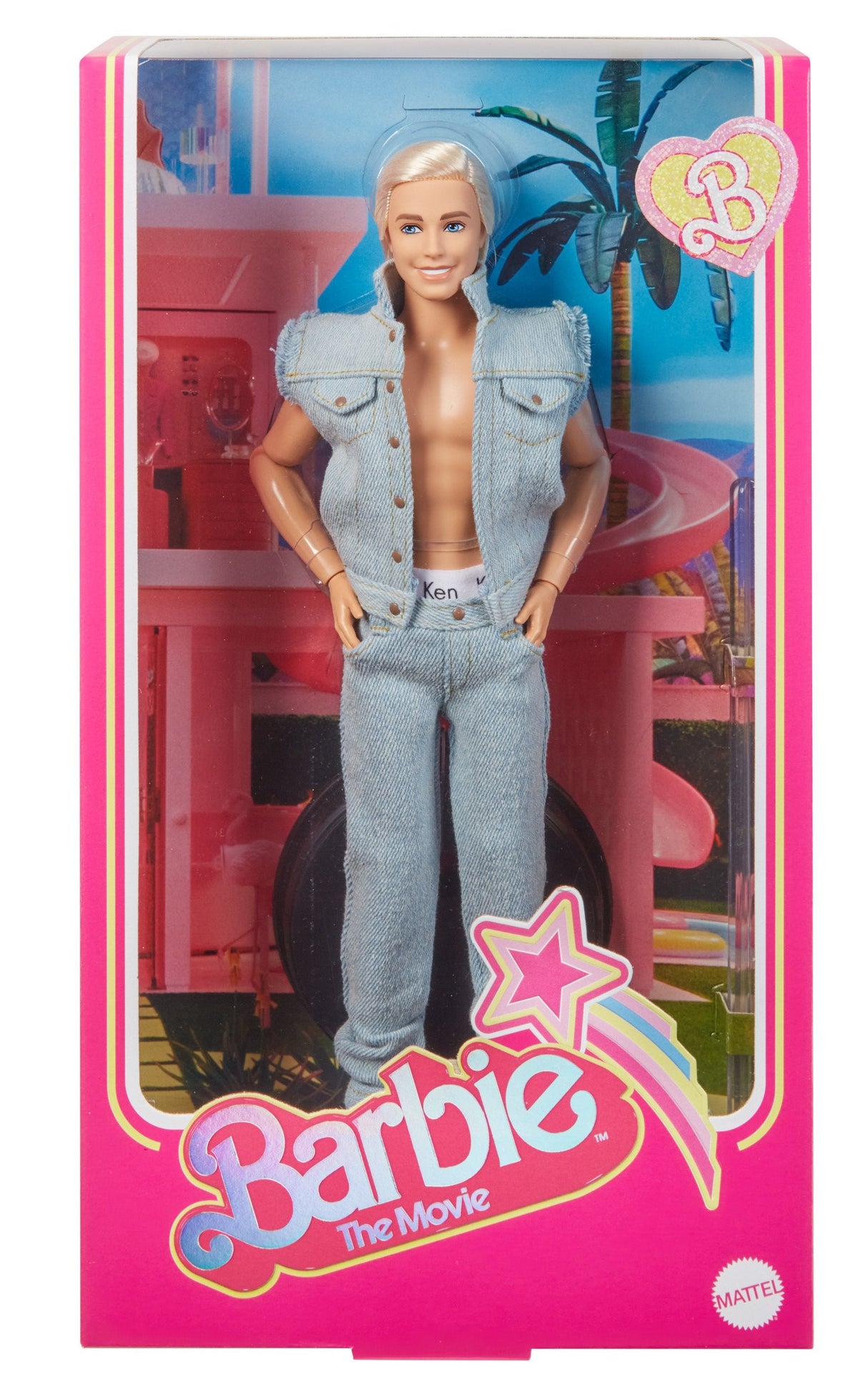 Mattel Barbie Signature The Movie - Ken Muñeca Zum Film Im Jeansoutfit Und Original Ken Unterwäsche, Figura Hrf27