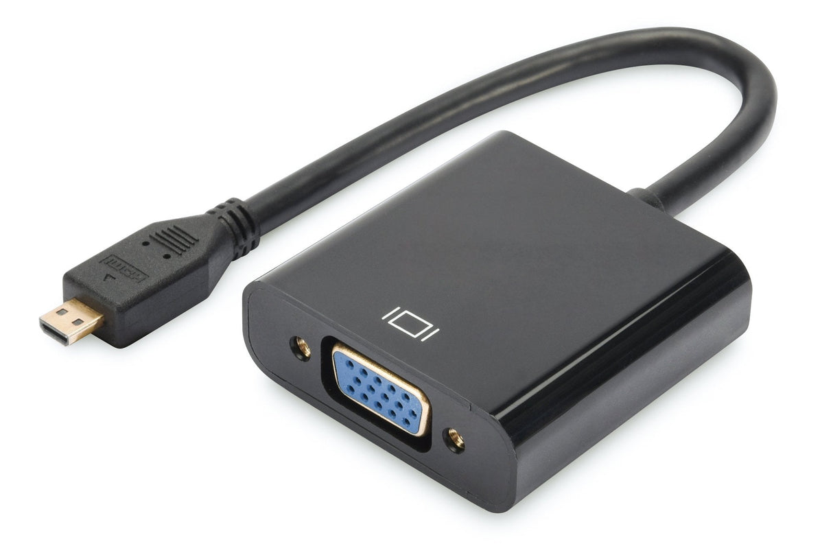 Digitus Conversor Micro-Hdmi -> Vga(D-Sub) Negro