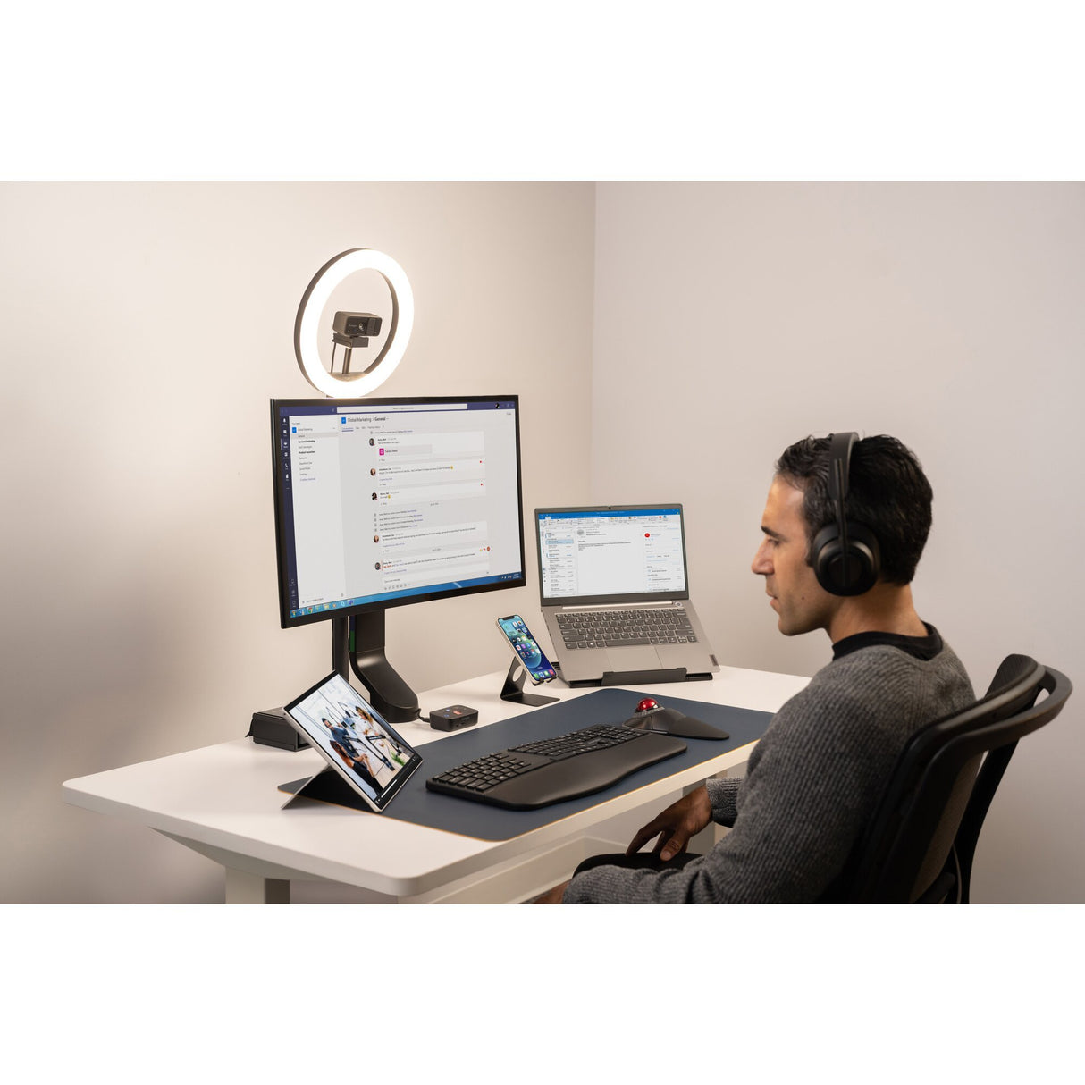 EAN 0085896555124 - Kensington K55512WW soporte para monitor Negro imagen 25