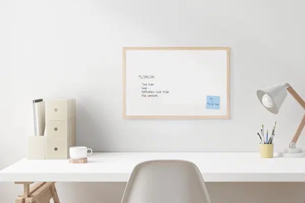 Q-Connect Kf03571 Pizarrón Blanco 900 X 600 Mm Melamina