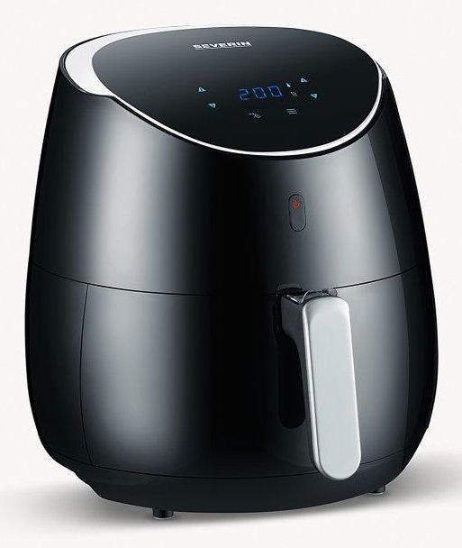 EAN 4008146029554 - Severin FR 2445 freidora Sencillo 5 L Independiente 2000 W Freidora de aire caliente Negro, Metálico, Pla imagen 2