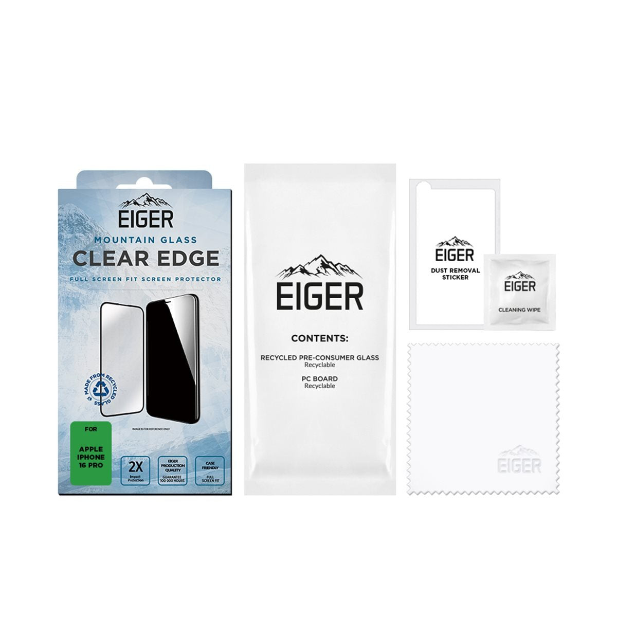 Eiger Sp Mountain Glass Clear Edge Iphone 16 Pro