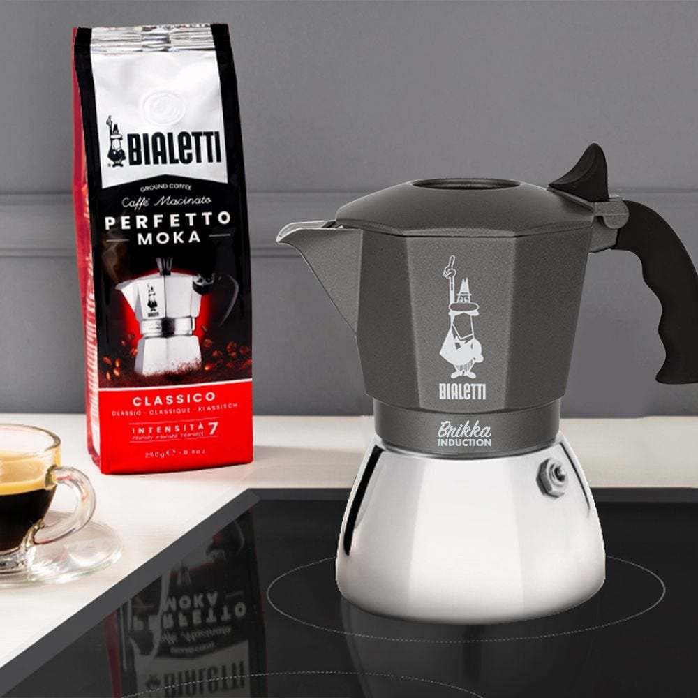 EAN 8006363035996 - Bialetti Brikka Induction Cafetera italiana Negro, Acero inoxidable imagen 2