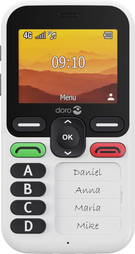 EAN 7322460088453 - Doro Leva X10 6,1 cm (2.4") 117 g Negro, Blanco Teléfono para personas mayores imagen 2