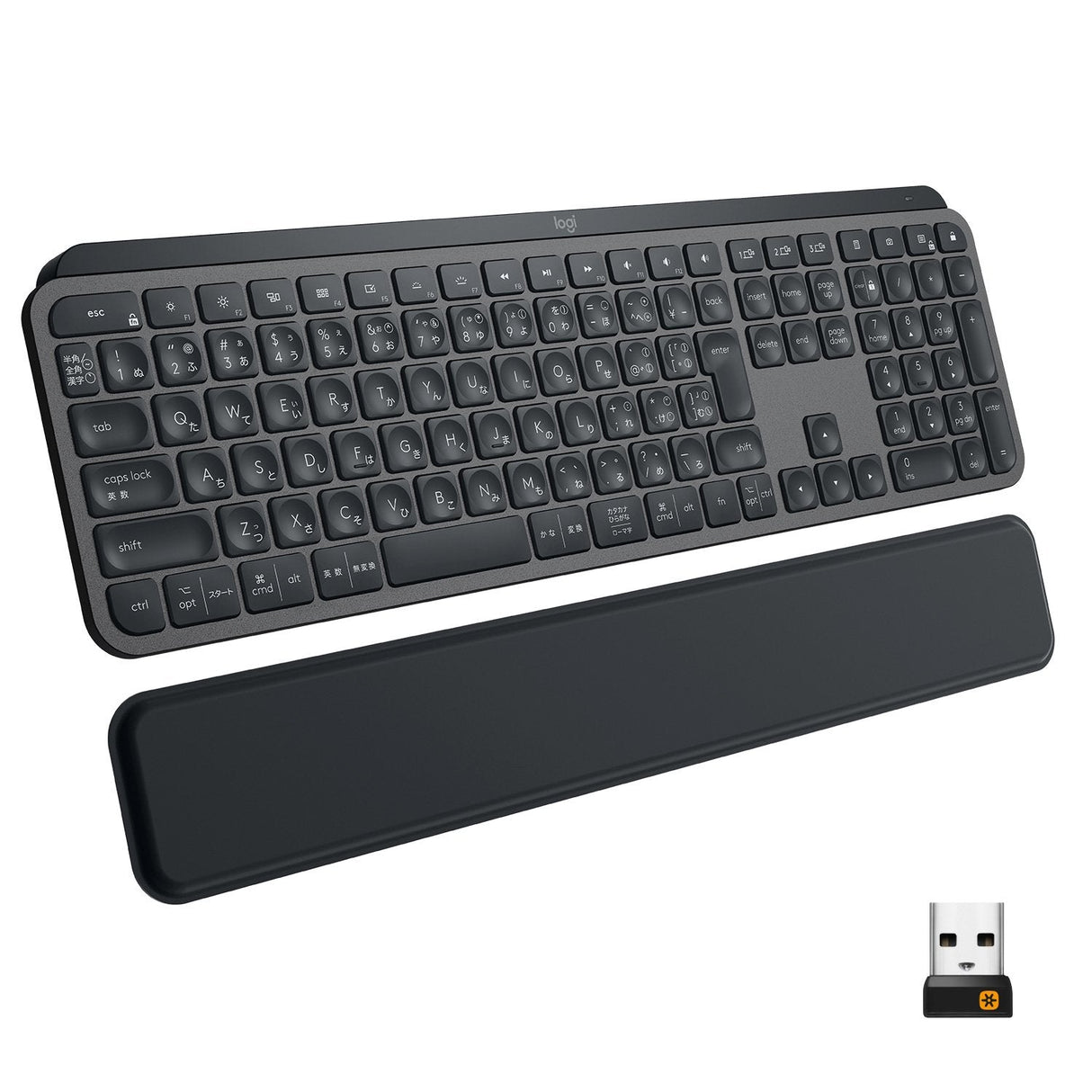 Teclado Inglés Logitech Mx Keys Plus Rf Wireless + Bluetooth Qwerty Grafito