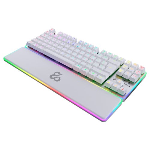 Newskill Teclado Gaming Optomecanico Gungnyr Tkl Pro Ivory. Rgb. Tenkeyless. Switch Gateron Intercambiable. Blanco