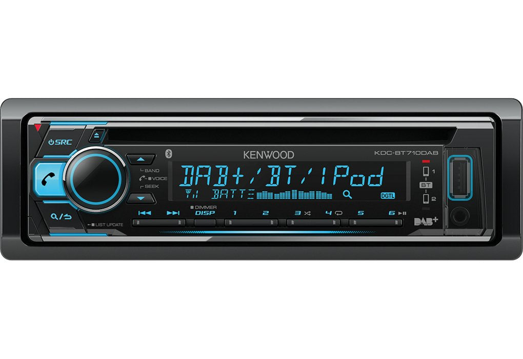 EAN 19048219077 - Kenwood Electronics KDC-BT710DAB receptor multimedia para coche Negro Bluetooth imagen 1
