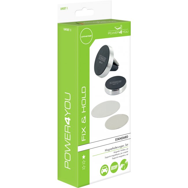 EAN 4004005020366 - Schwaiger LHSET1 511 soporte Soporte pasivo Teléfono móvil/smartphone Negro, Plata imagen 3