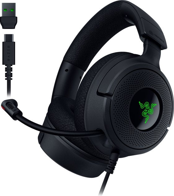 Auriculares Razer Kraken V4 X Gaming Negros Rz04-05180100-R3m1