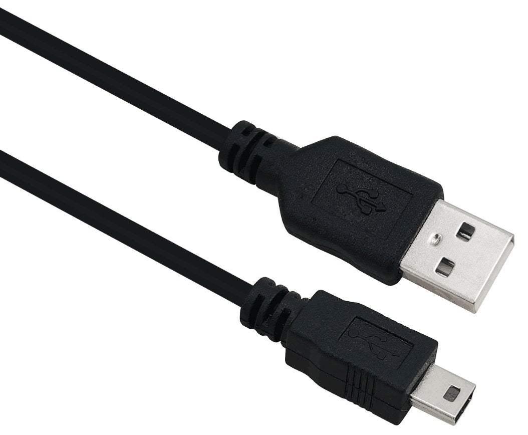 Helos Cable, Usb 2.0 A Macho/B Mini 5-Pin Macho, 2,0m, Negro