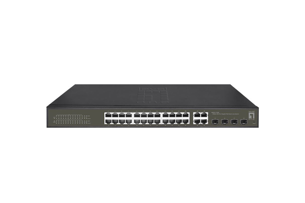 EAN 4015867229231 - LevelOne GES-2128P switch Gestionado L2 Gigabit Ethernet (10/100/1000) Energía sobre Ethernet (PoE) Negro imagen 1