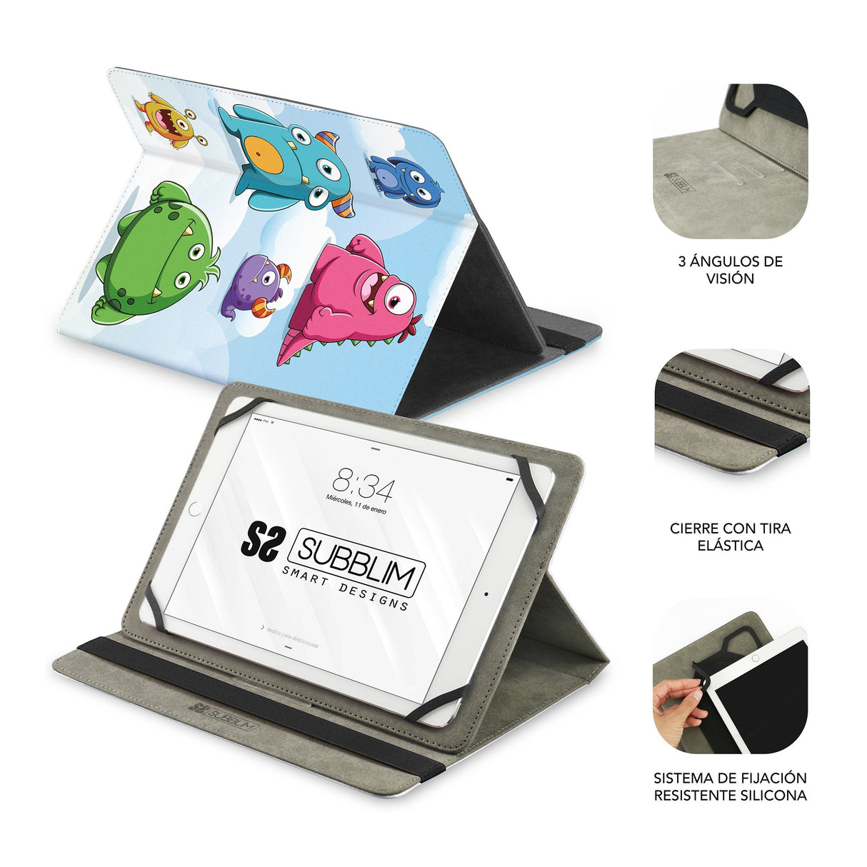 EAN 8436586742461 - SUBBLIM Trendy 27,9 cm (11") Folio Multicolor imagen 3
