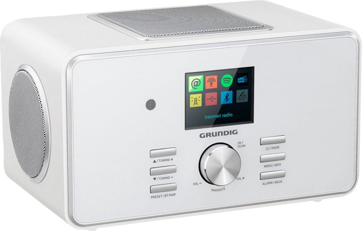 Grundig Dtr 6000 X, Radio Por Internet Gir1080 Blanco, Wlan, Bluetooth, Rds