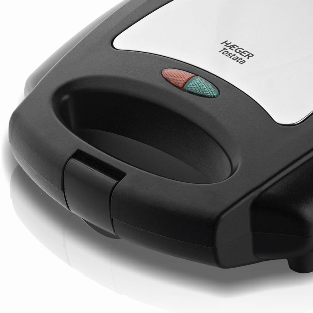 Haeger Sm-75g.003a Sandwichera 750 W Negro, Acero