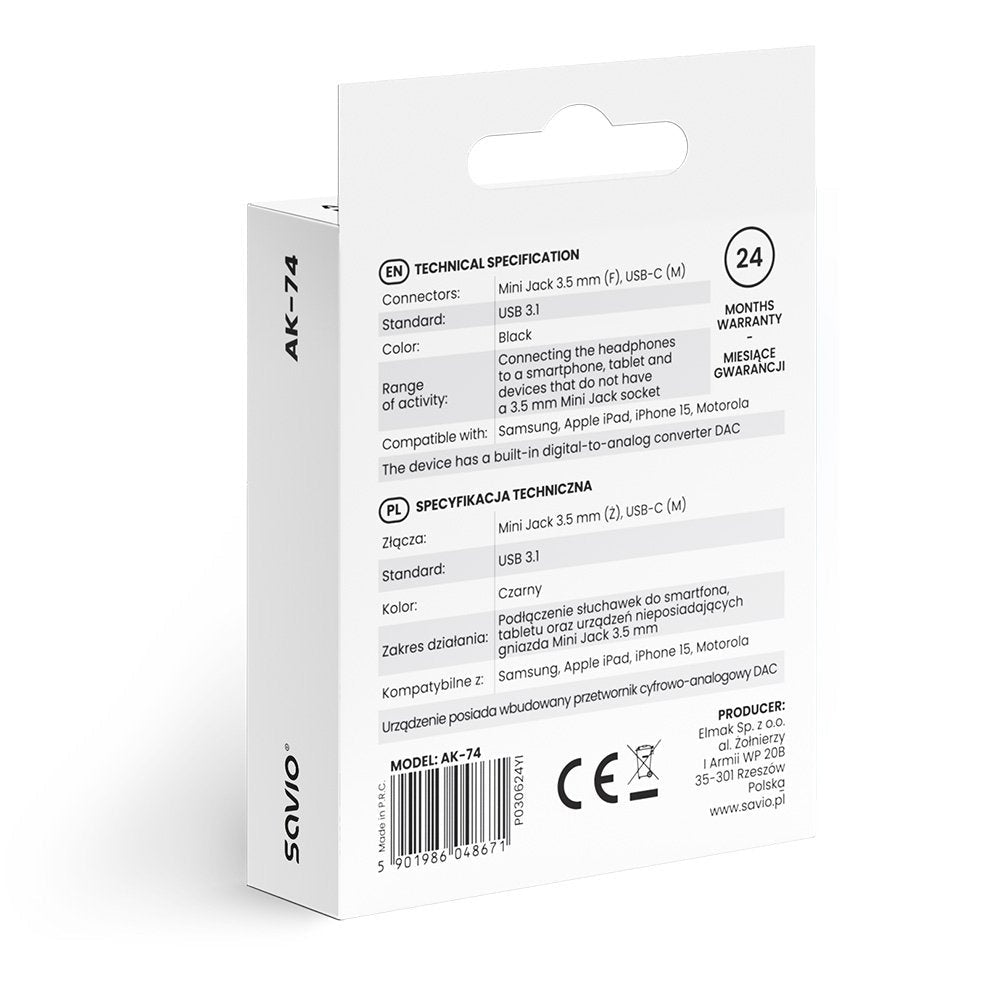 Adapter Audio Ak-74 Savio