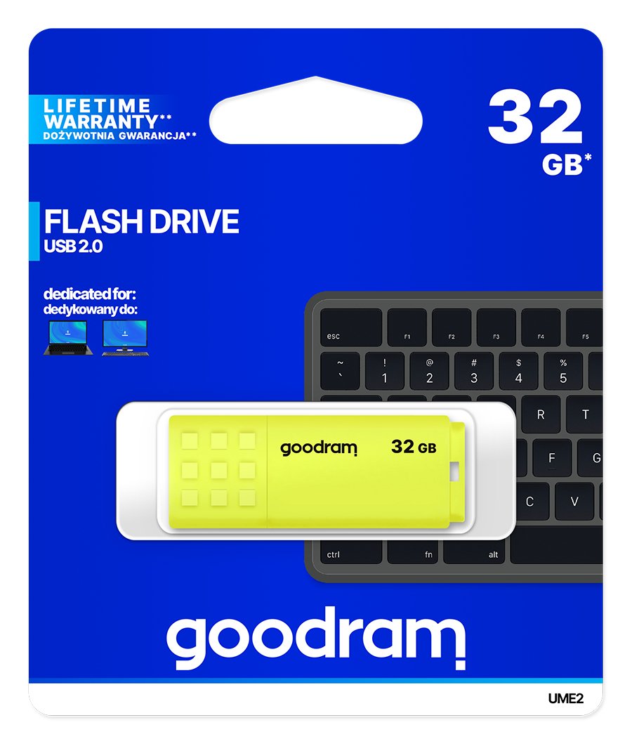 EAN 5908267935682 - Goodram UME2 unidad flash USB 32 GB USB tipo A 2.0 Amarillo imagen 5