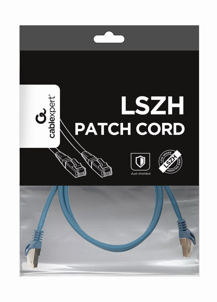 EAN 8716309091237 - Gembird PP6A-LSZHCU-B-1M cable de red Azul Cat6a S/FTP (S-STP) imagen 3