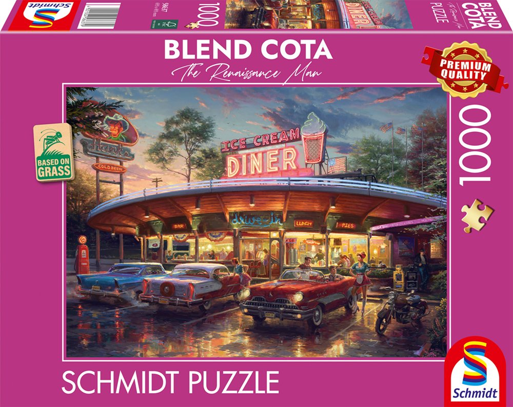 Schmidt Spiele Blend Cota: American Diner, Rompecabezas De 1000 Piezas 58637