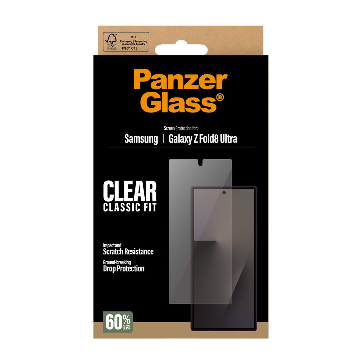 Panzerglass Sub Screen Protector Samsung Galaxy Z Fold8 Ultra Classic Fit