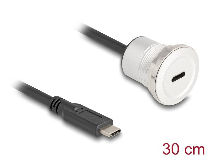 EAN 4043619881833 - DeLOCK 88183 cable USB 0,3 m USB C Negro, Plata imagen 2