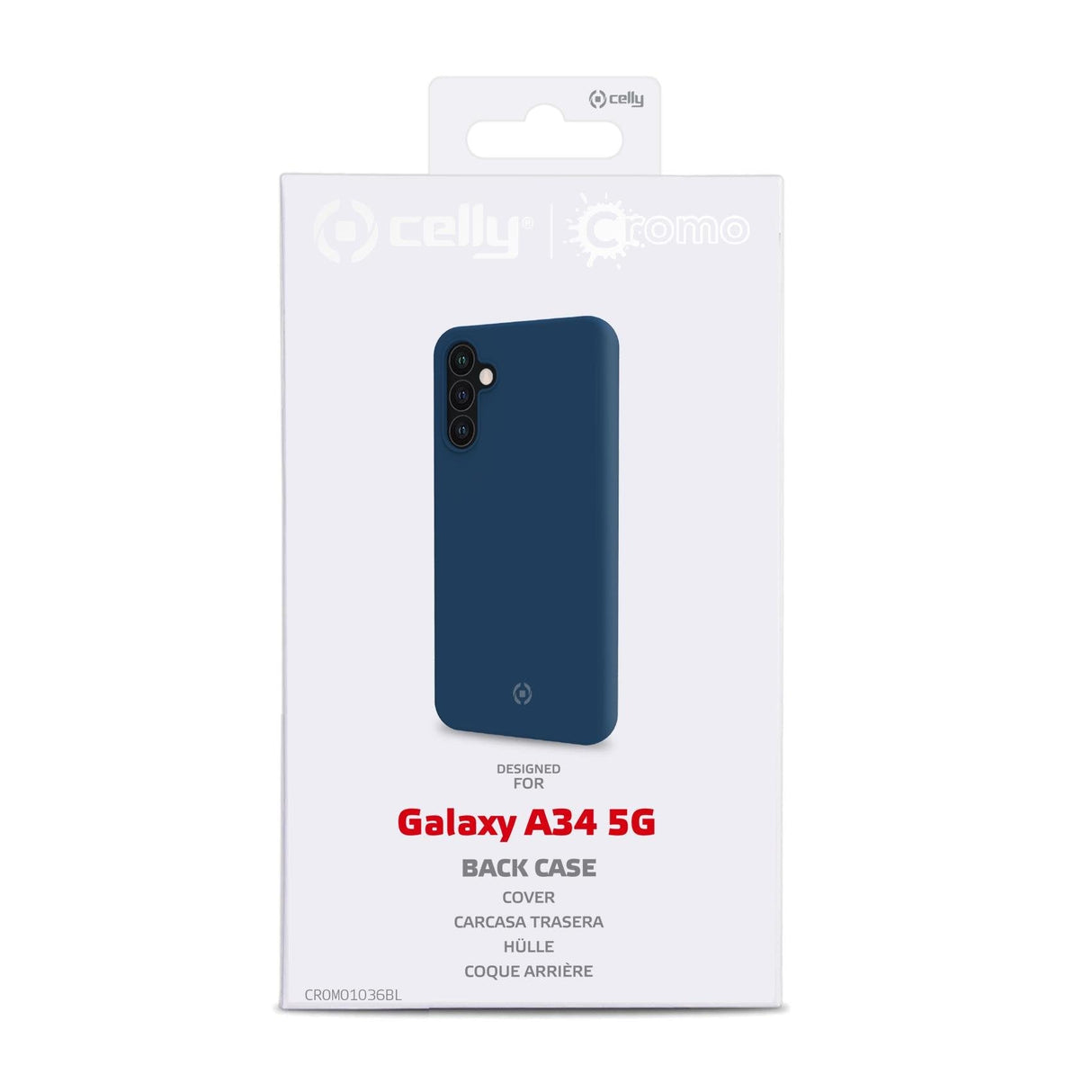 Celly Cromo1036bl Funda Para Samsung Galaxy A34 5g (6.6") Azul