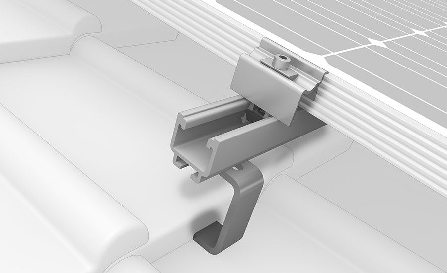K2 1000001 Dachhaken F.Pfannenziegel Grundplatte:150x60x5mm Ausleger:30x6