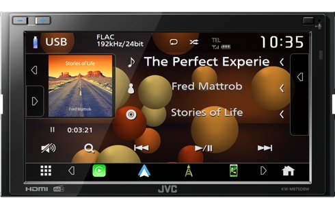 Jvc Kw-M875dbw Receptor Multimedia Para Coche Negro Wifi 180 W Bluetooth