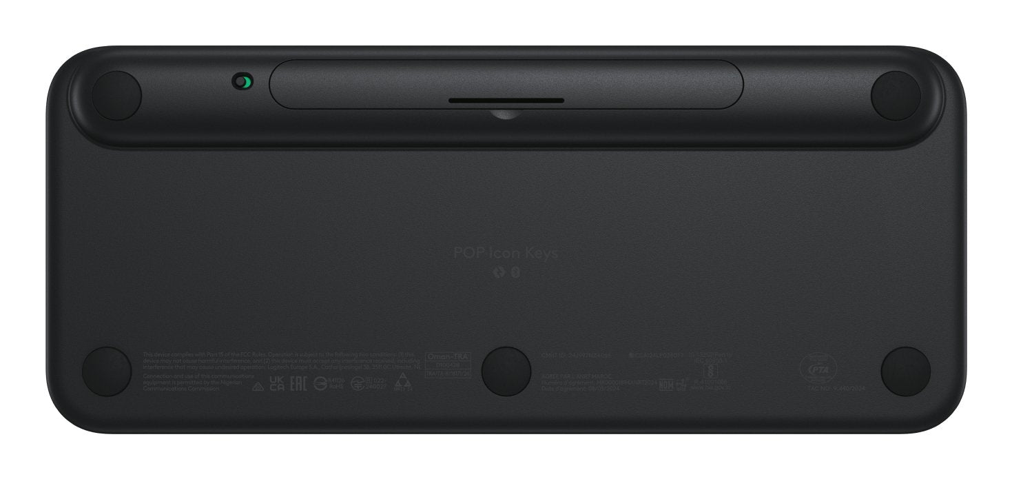 Teclado Ingles Logitech Pop Icon Keys Bluetooth Qwerty Internacional De Ee.Uu. Grafito, Verde