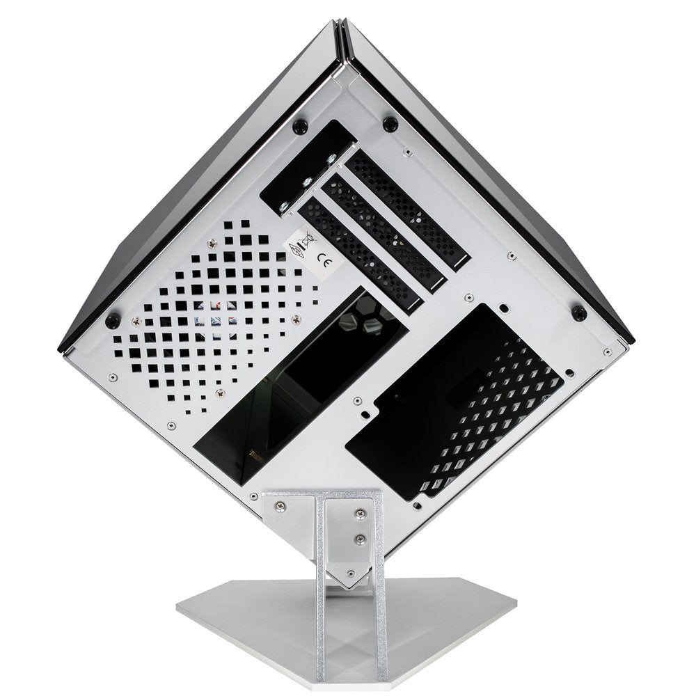 Caja Pc Azza Cube Mini 805 Cube Gaming , Plata / Aluminio, Vidrio Templado
