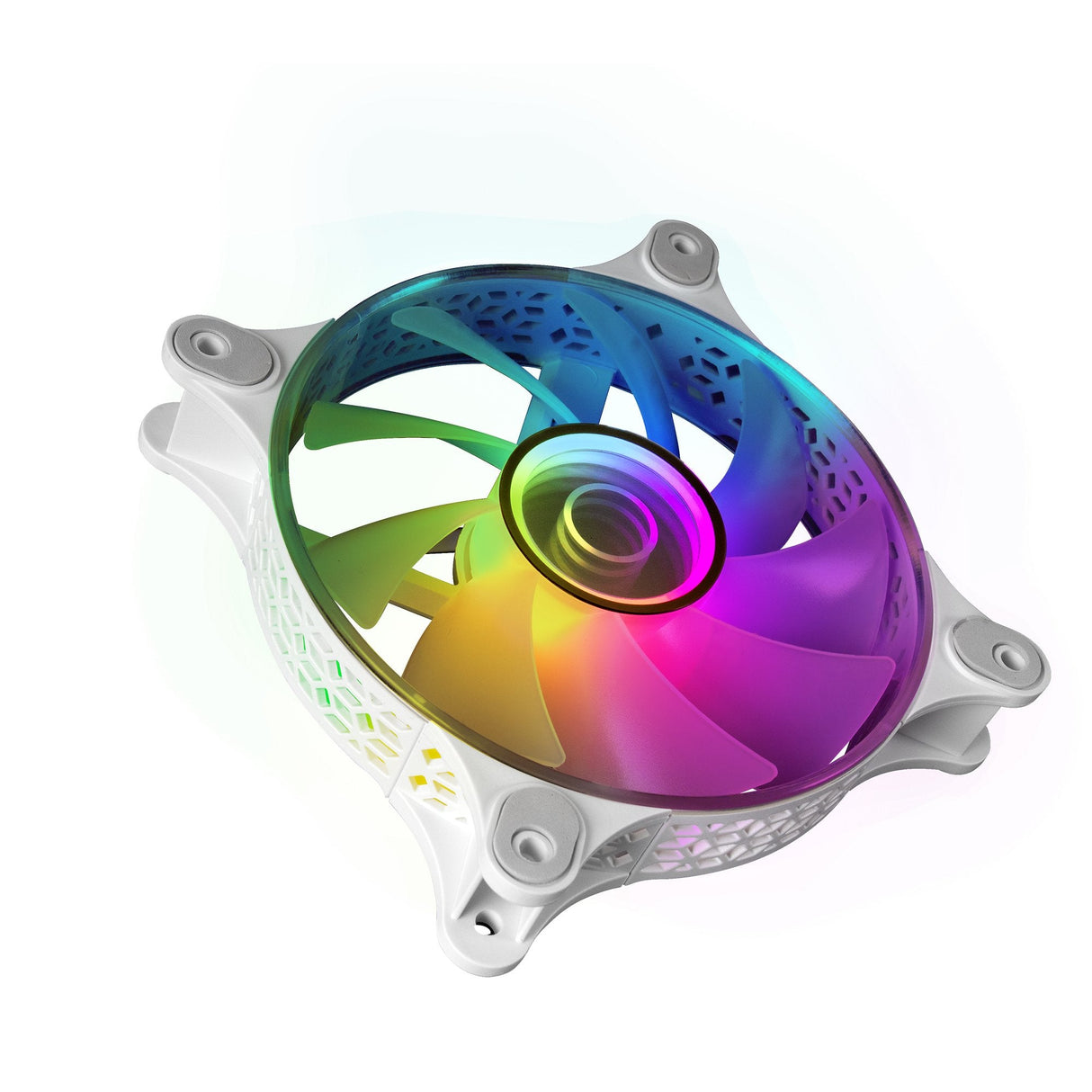 Ventilador Mars Gaming Mf-3d 12cm Argb Blanco