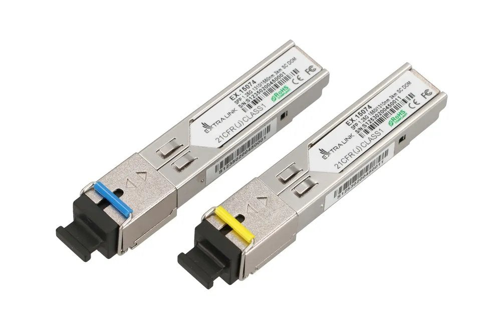 Extralink Sfp 1.25g Wdm 1310/1550nm Sm 3km Sc Pair Dedicated To Hp/Aruba
