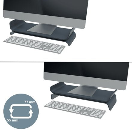 Leitz Soporte Para Monitor Ergo Gris Oscuro