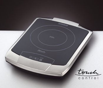 Rommelsbacher Ct 2203/Tc Hobs Cerámico 1 Zona(S) Acero Fino, Negro, Acero Inoxidable, 2200 W