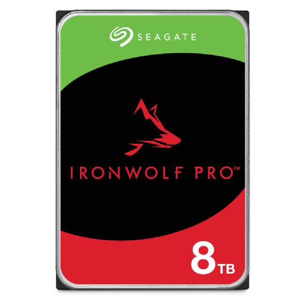 Disco Seagate Ironwolf Pro Enterprise Nas Hdd 8tb 7200rpm 6gb S Sata 256mb Cache 8.9cm 3.5" 24x7 For Nas Raid Rackmount Systeme Blk