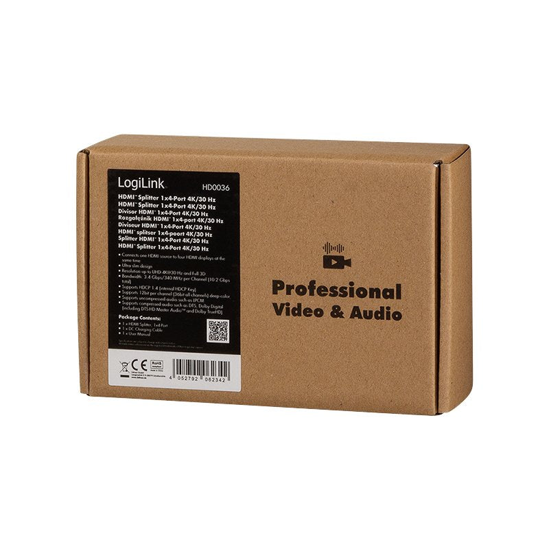 EAN 4052792062342 - LogiLink HD0036 divisor de video HDMI 4x HDMI imagen 9