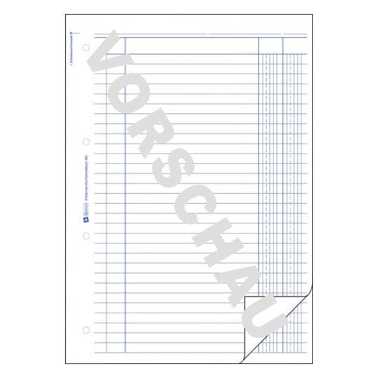 Avery Zweckform Durchschreibebuch - 50 Hoja - 2 Spalten - A4 (210 X 297 Mm)