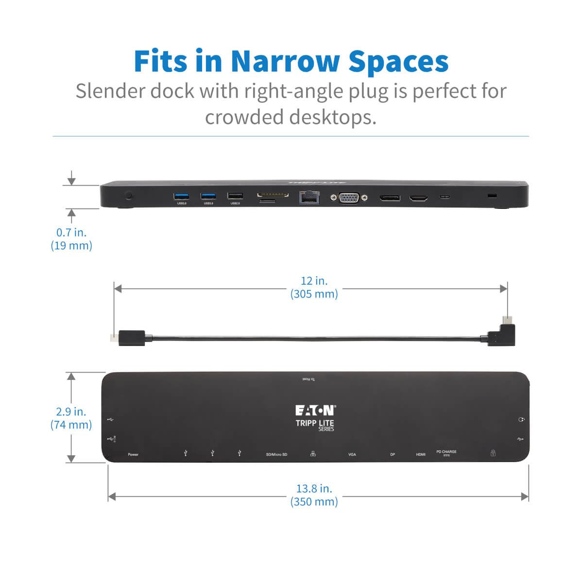 EAN 0037332250698 - Tripp Lite U442-DOCK7D-B base para portátil y replicador de puertos Alámbrico USB 3.2 Gen 1 (3.1 Gen 1) T imagen 7