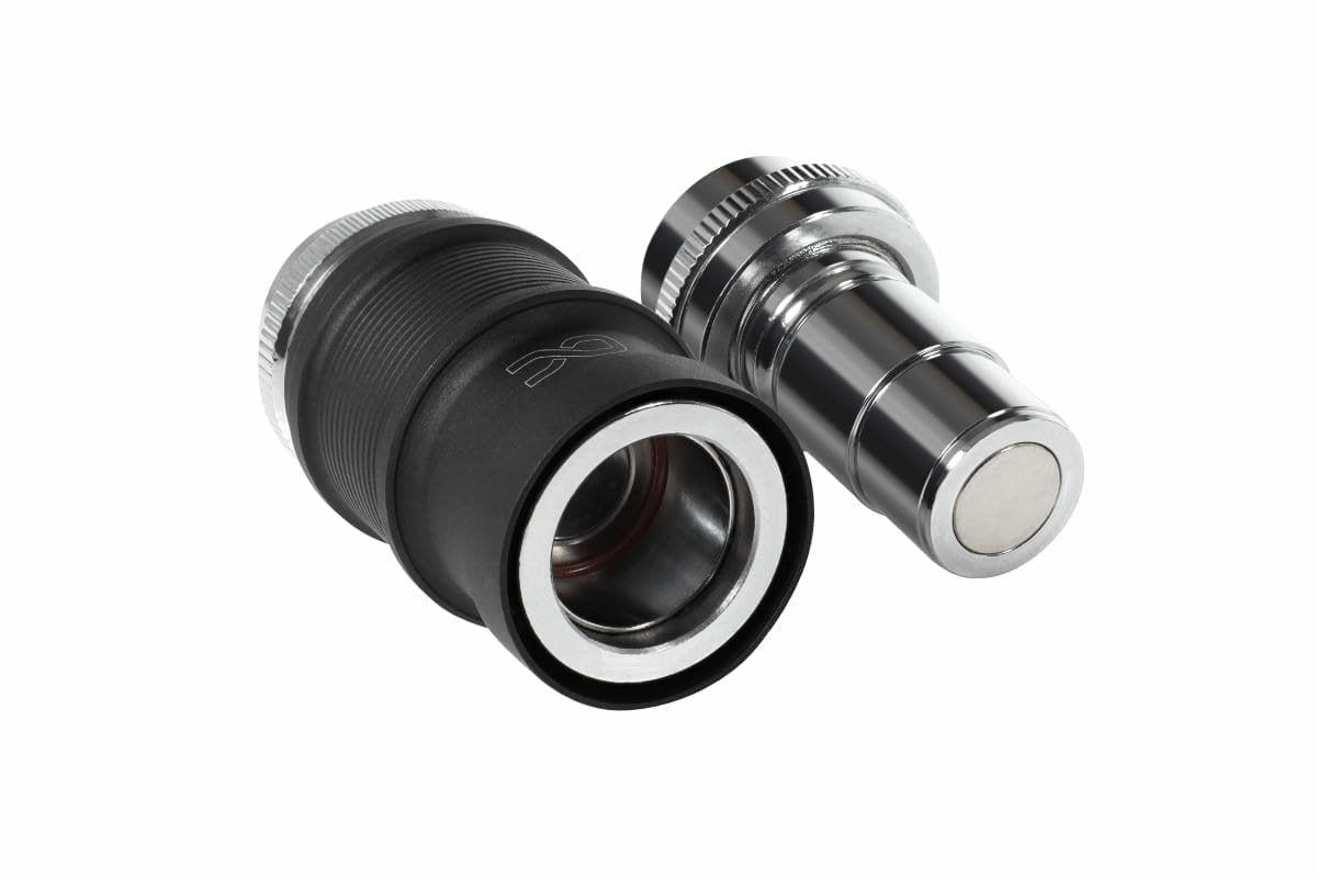 Alphacool Es Cierre Rápido Blh1a Pushin Set Ig-Ig, Conexión Negro (Mate)/Cromo 13857
