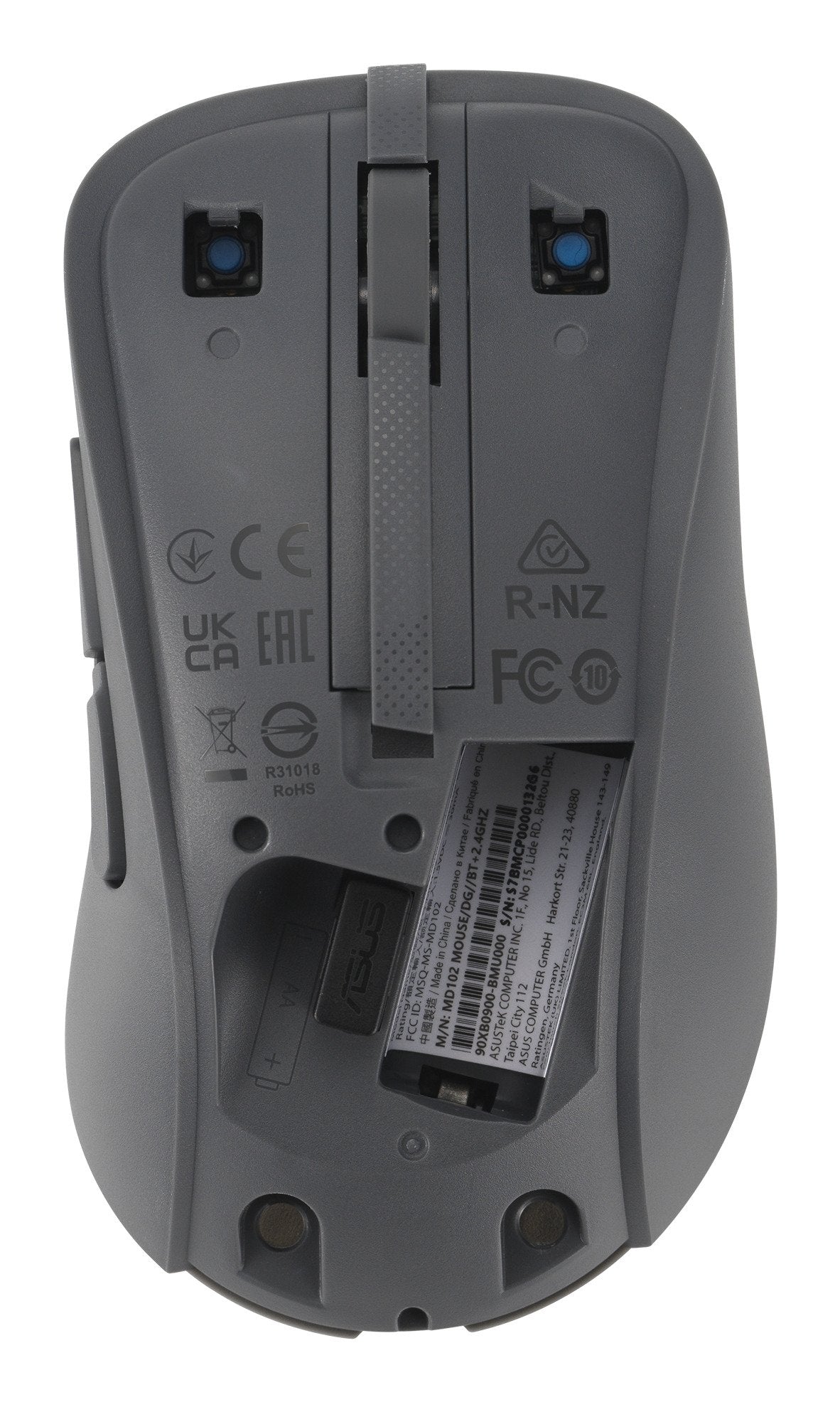 Raton Asus Md102 Rf Inalambrico Black