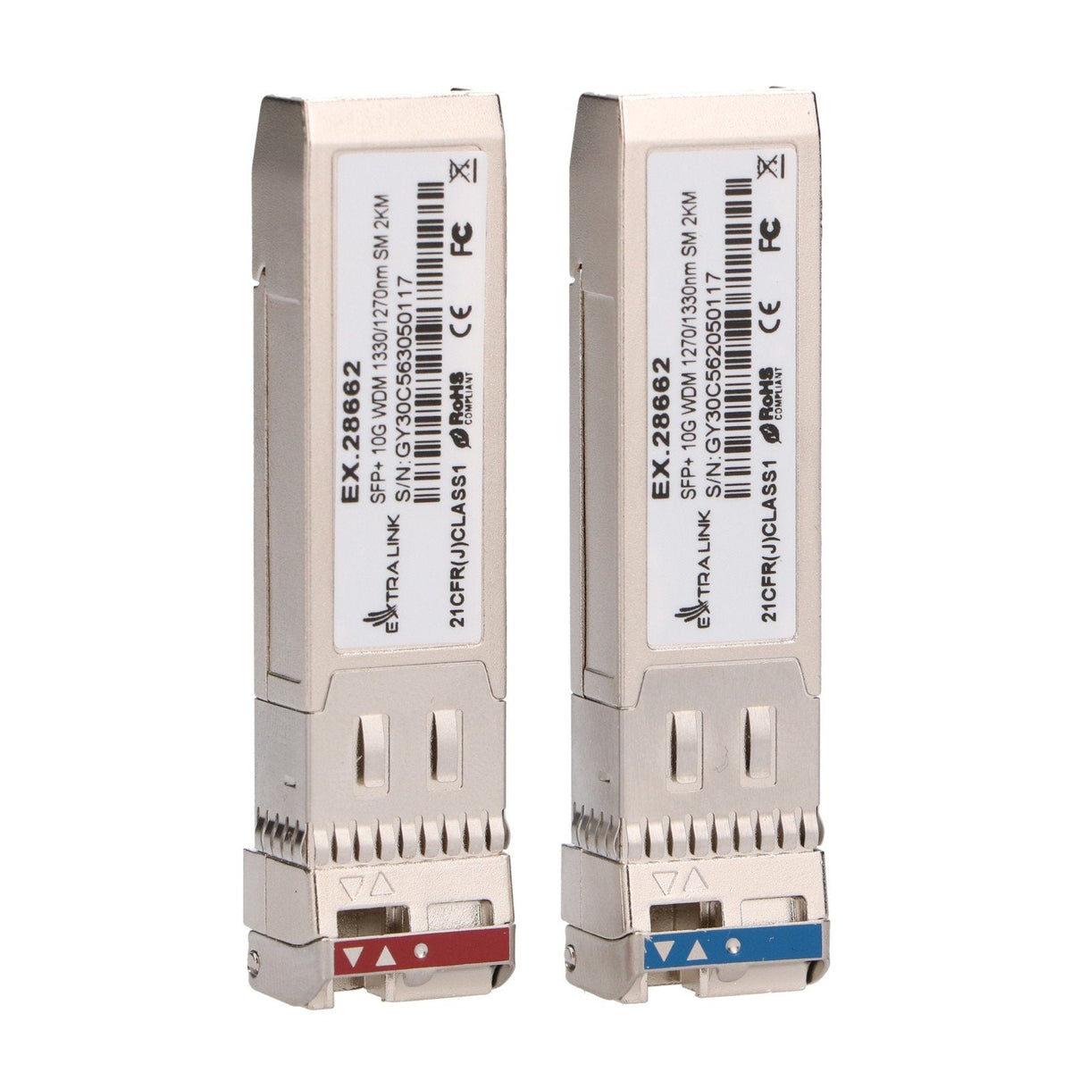 Sfp+ 10g Sfp+ Wdm Module 10gbps 1270 1330nm Single Mode 2km Para