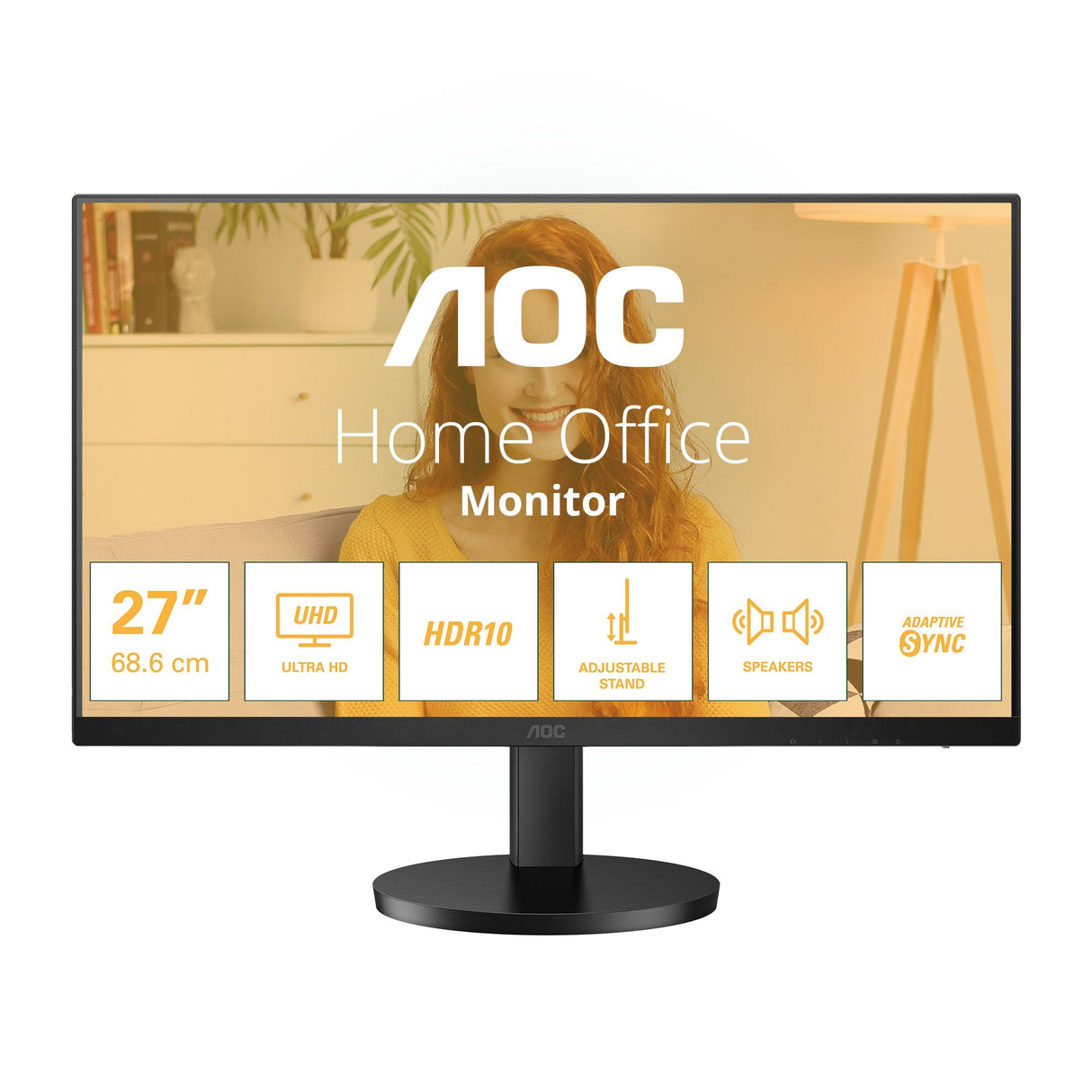 Monitor Aoc U27b3af (27") 3840 X 2160 Pixeles 4k Ultra Hd Led Negro