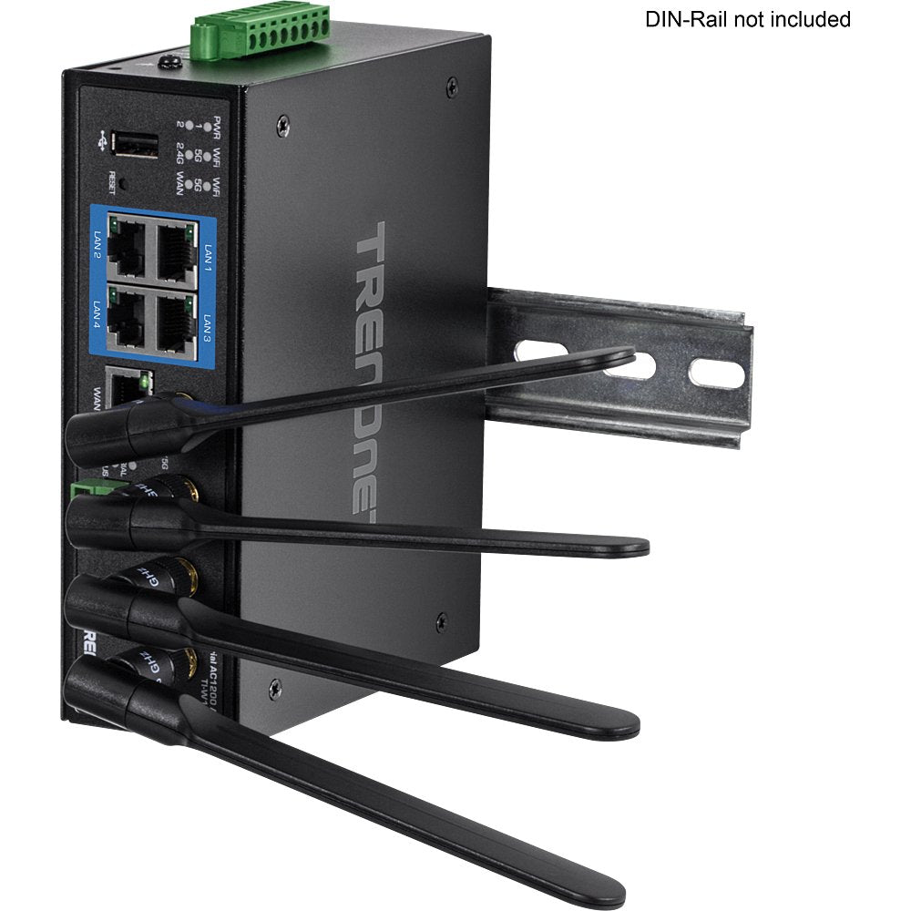 EAN 0710931161625 - Trendnet TI-W100 router inalámbrico Gigabit Ethernet Doble banda (2,4 GHz / 5 GHz) Negro imagen 7