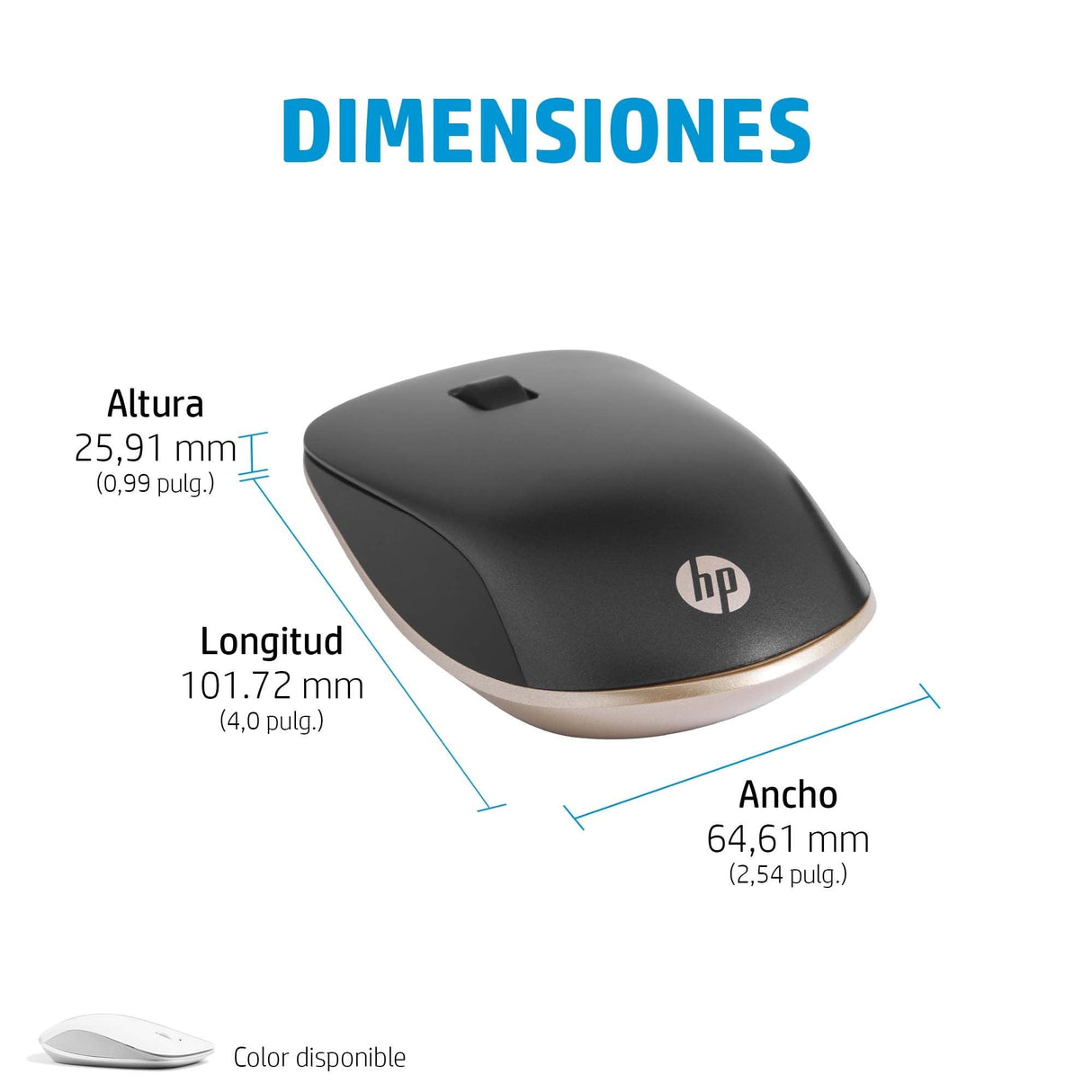 EAN 0196068933562 - HP 410 Slim Silver Bluetooth Mouse ratón Ambidextro 2000 DPI imagen 8