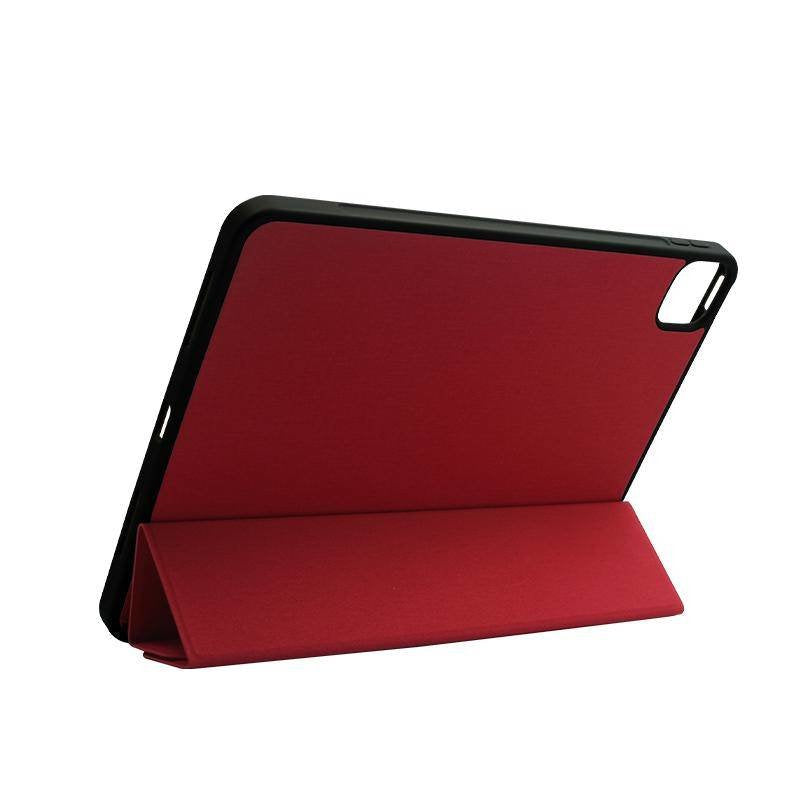 Funda Crong Flexfolio Para Pro 11" (2022-2021) / Ipad Air 10.9" (5-4 Gen.) Con Función Apple Pencil Rojo