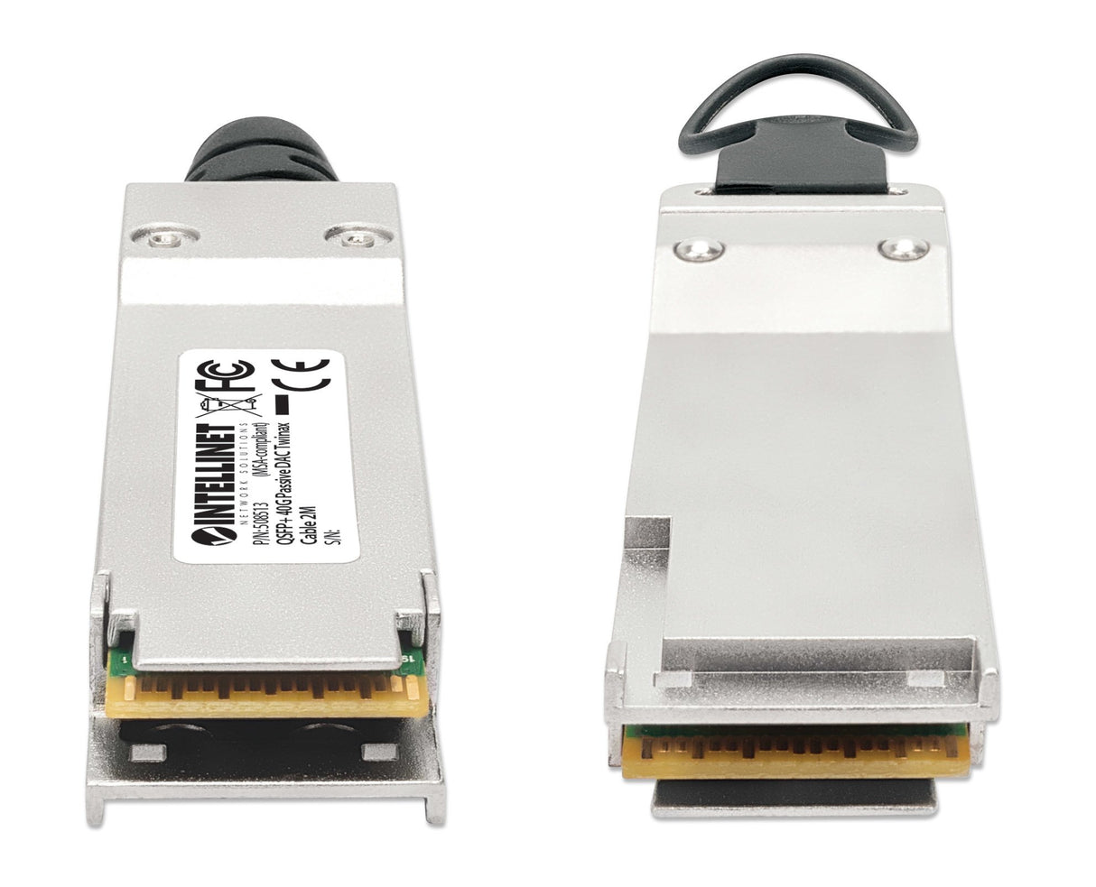 EAN 0766623508513 - Intellinet 508513 Cable de fibra óptica e InfiniBand 2 m QSFP+ Negro, Plata imagen 3